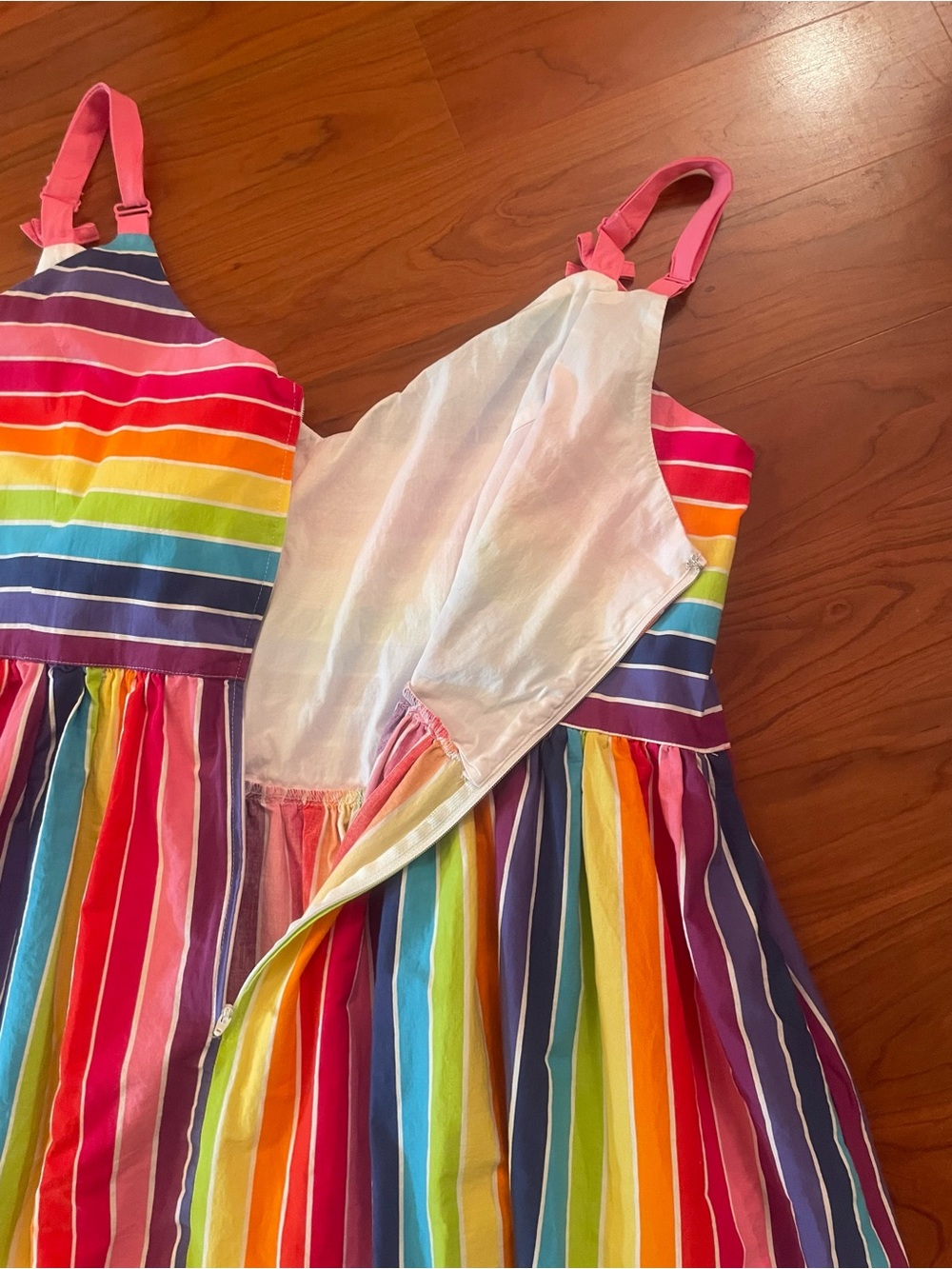 Hell Bunny Over The Rainbow Stripe 50's style Dress Wmns 4XL - Picture 9 of 12